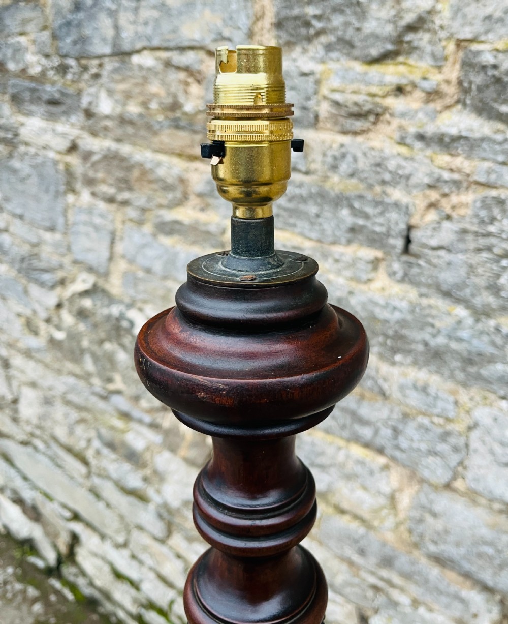 Antique Mahogany Standard Lamp View IV
