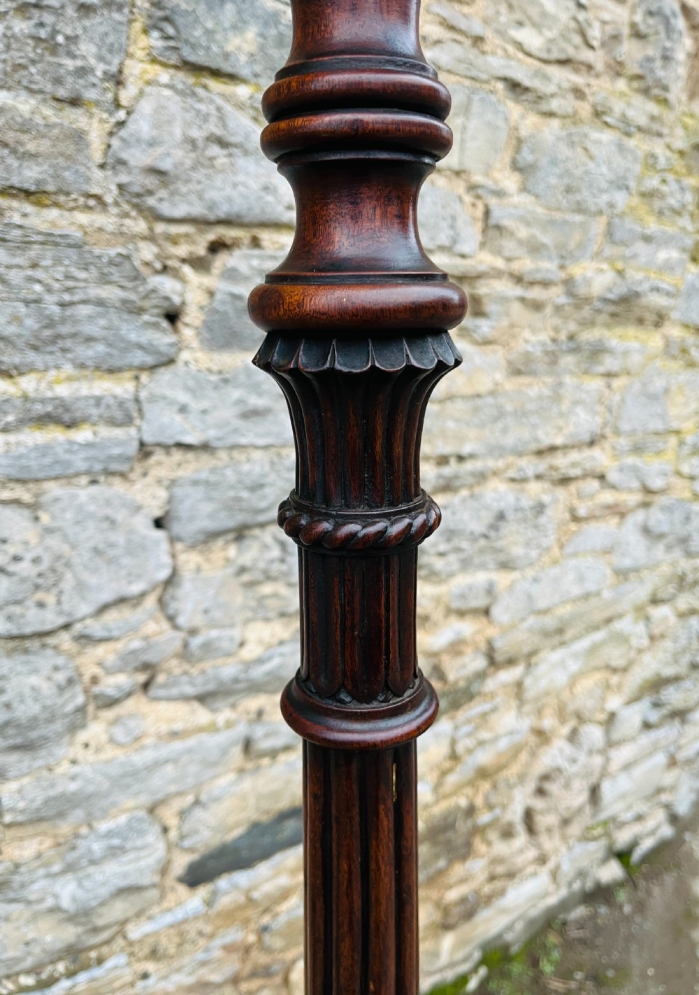 Antique Mahogany Standard Lamp View VI