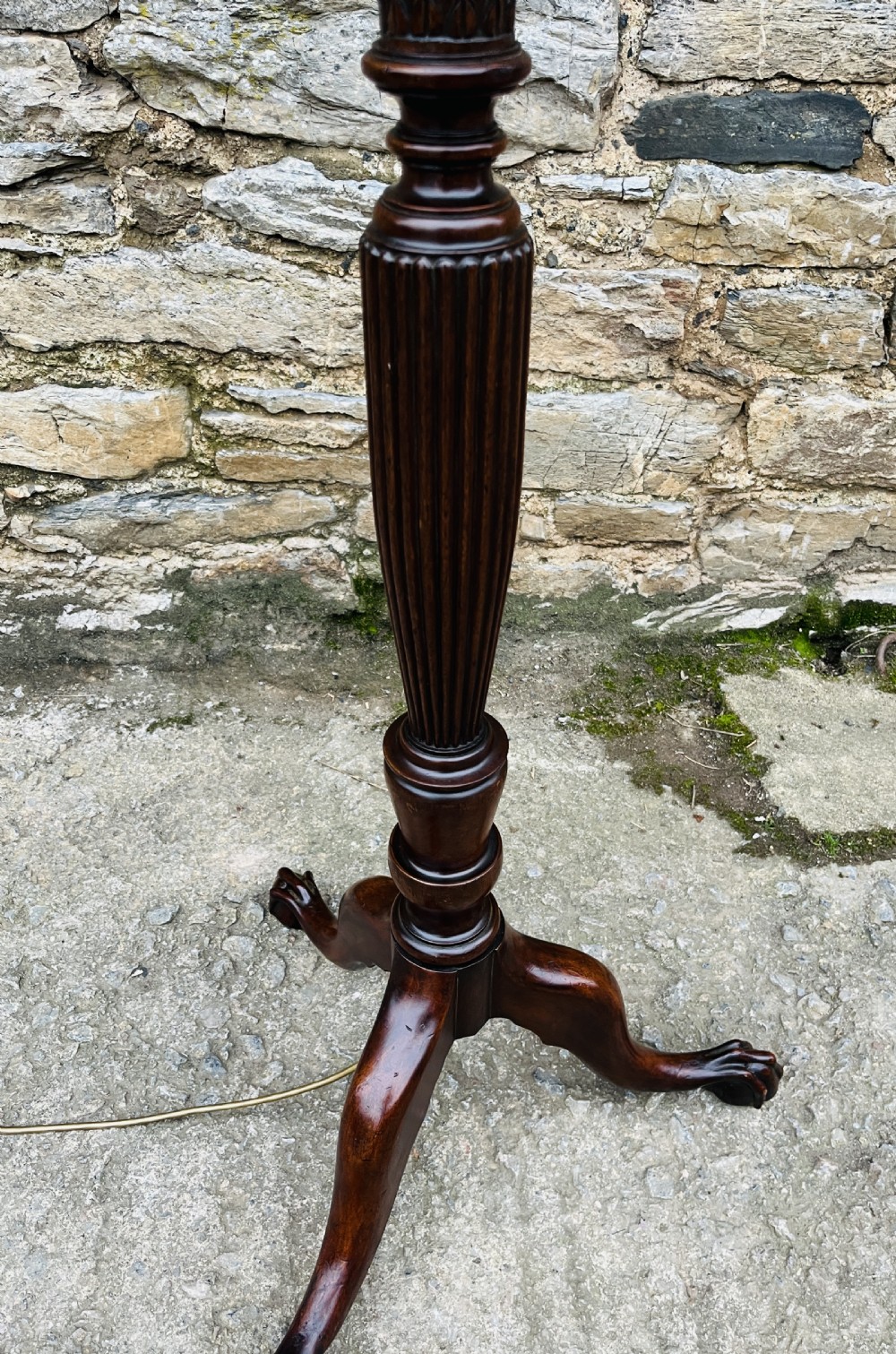 Antique Mahogany Standard Lamp View VII