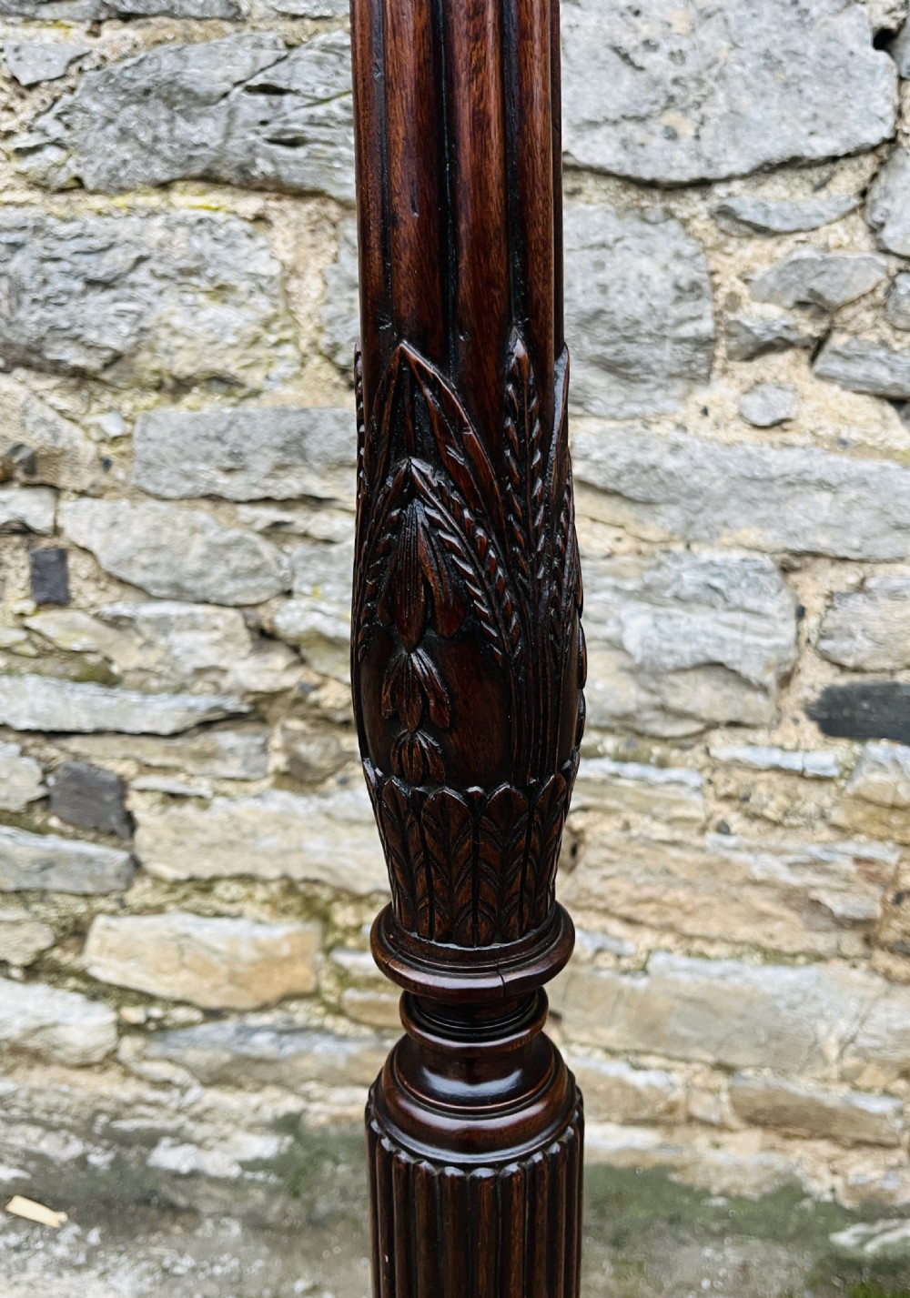 Antique Mahogany Standard Lamp View VIII