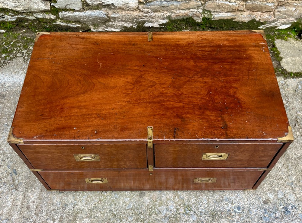 Antique Military Campaign Chest View III