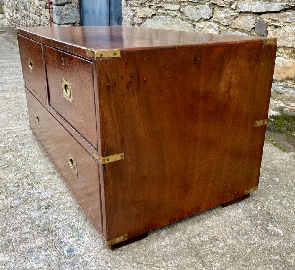 Antique Military Campaign Chest View V