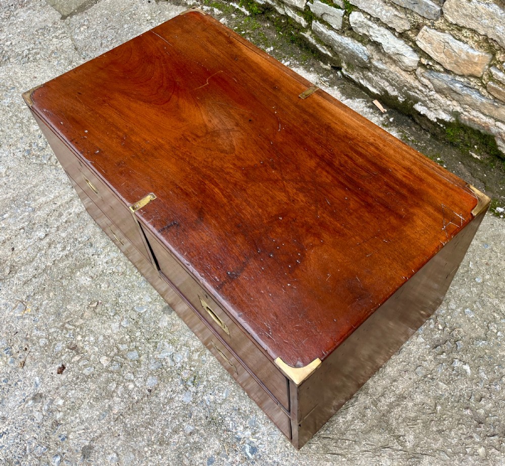 Antique Military Campaign Chest View VII