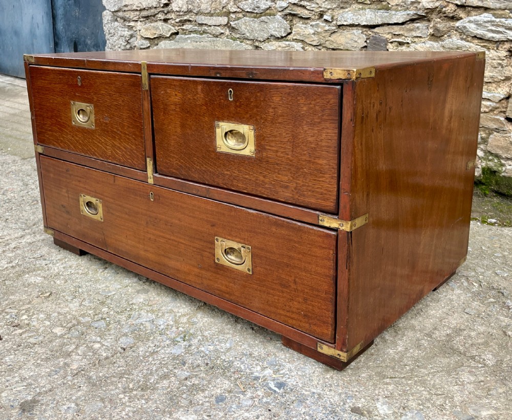 Antique Military Campaign Chest View VIII