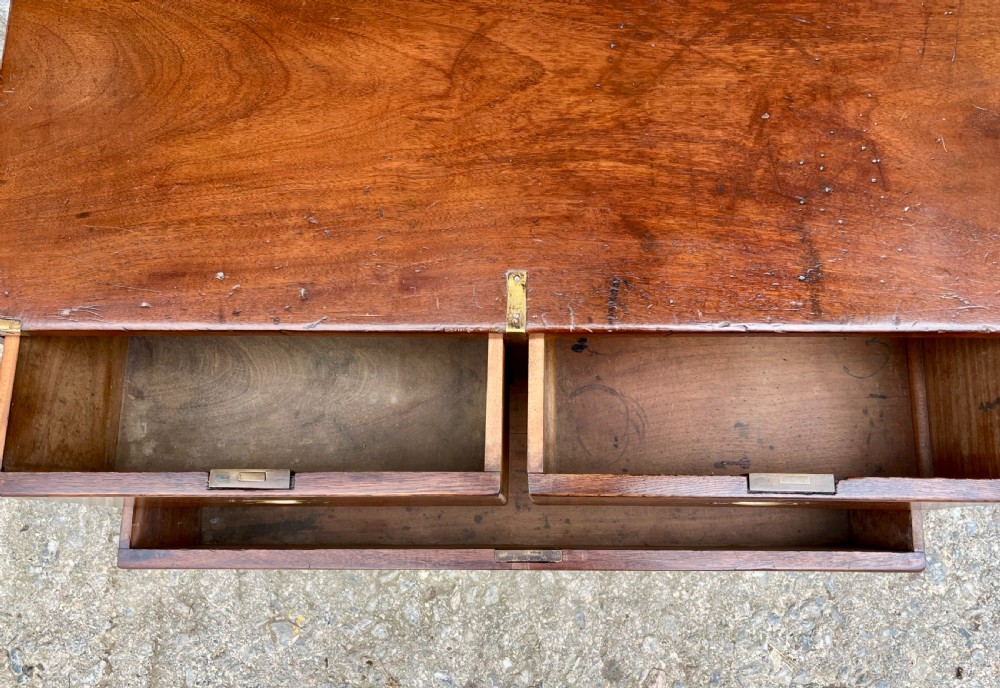 Antique Military Campaign Chest View IX