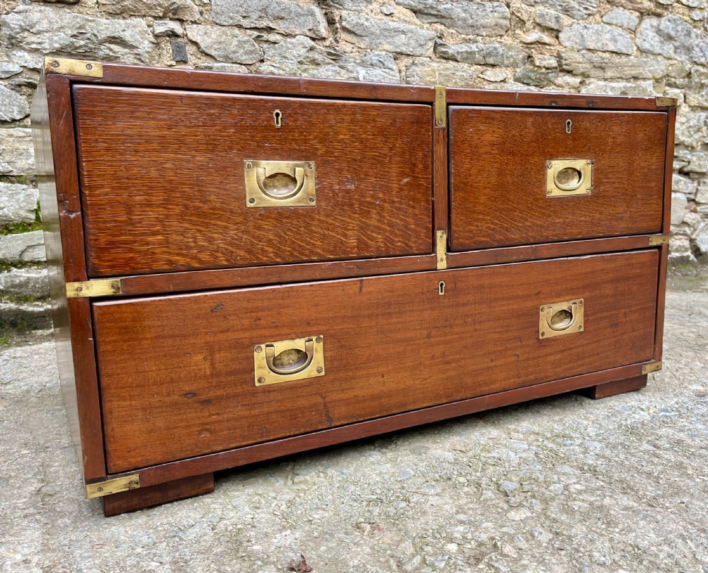 Antique Military Campaign Chest View XI