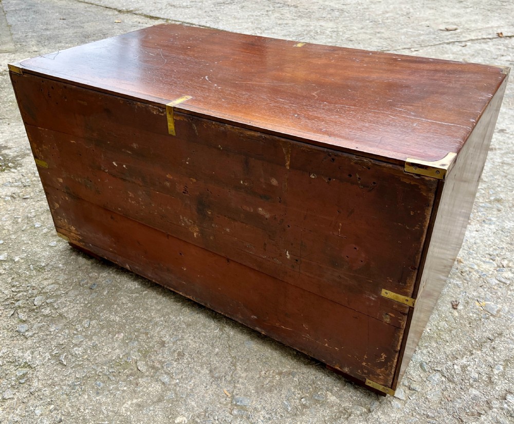 Antique Military Campaign Chest View XII