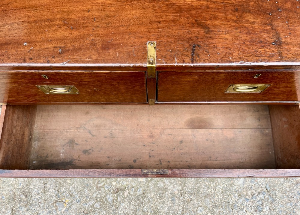 Antique Military Campaign Chest View XIII