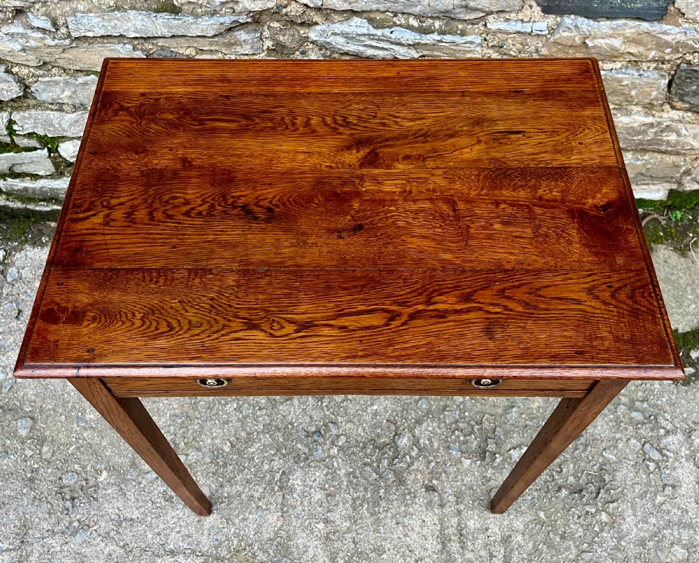 Small Georgian Oak Side Table View II