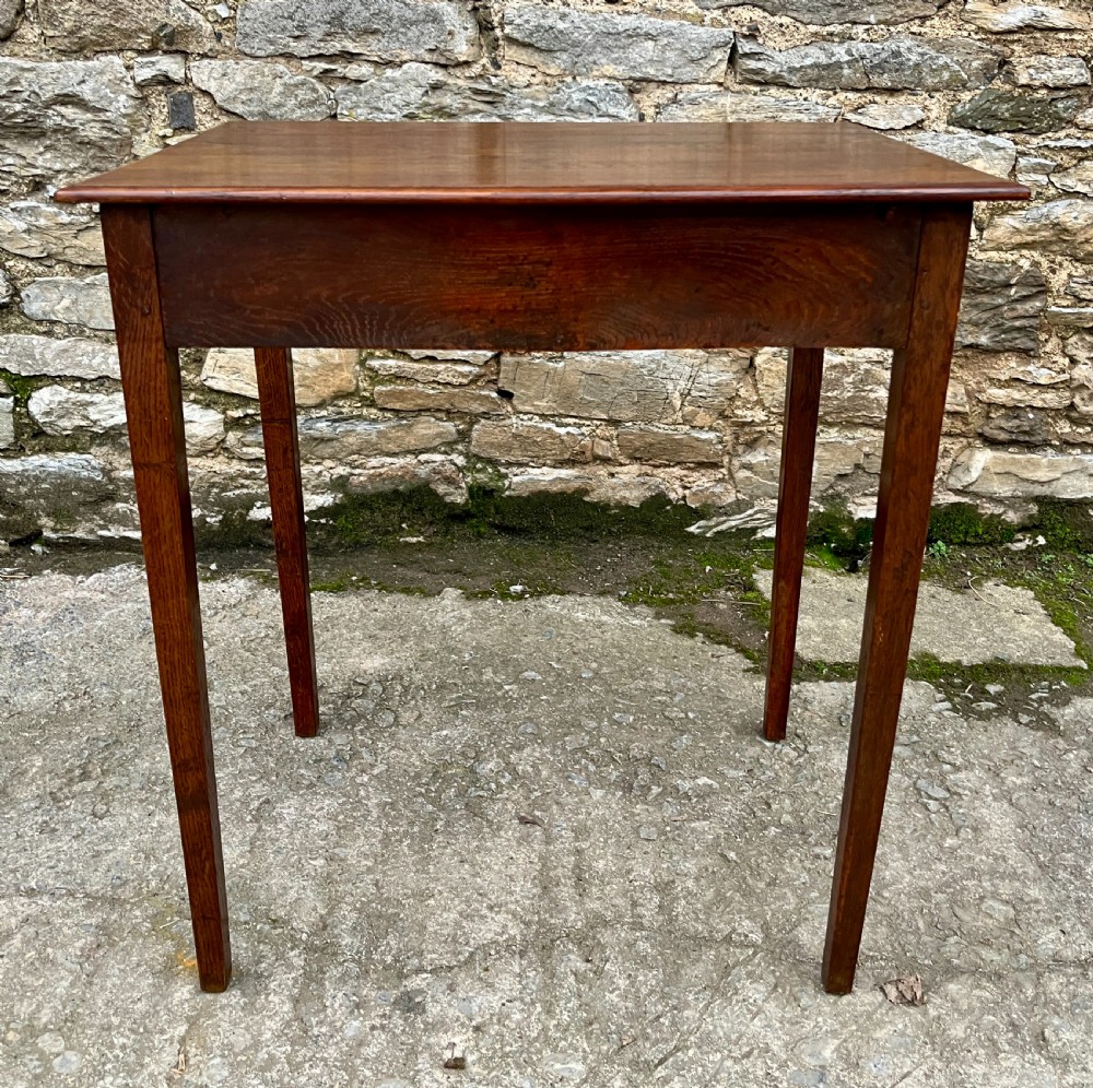 Small Georgian Oak Side Table View III