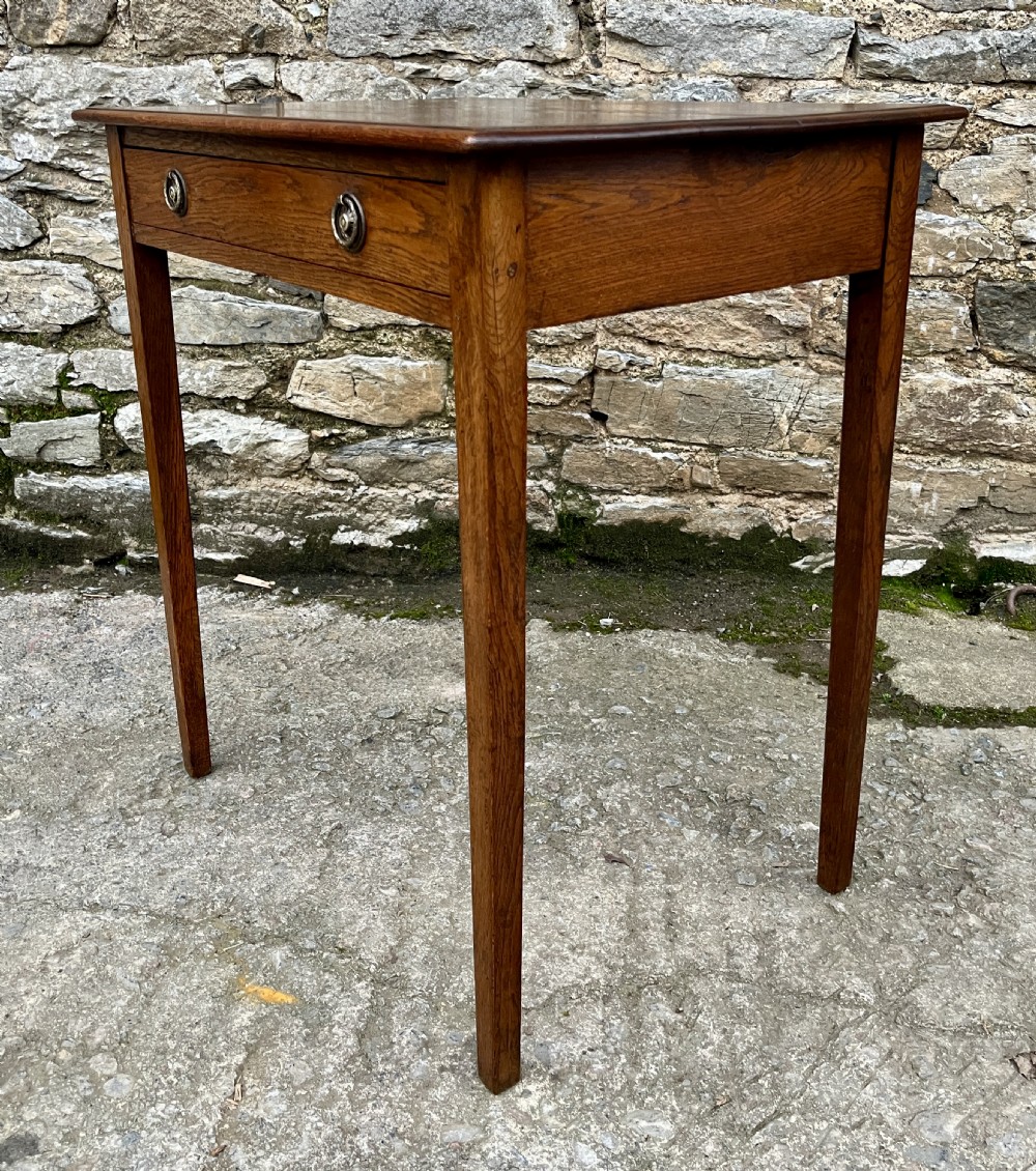 Small Georgian Oak Side Table View V