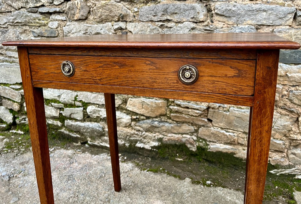 Small Georgian Oak Side Table View VII