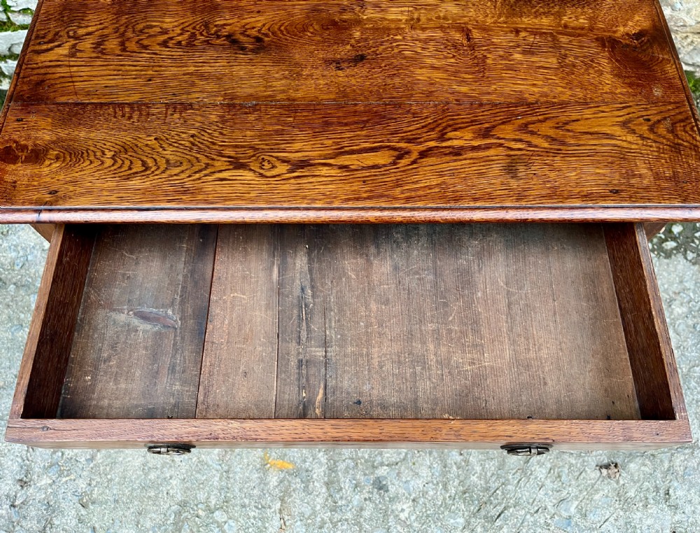 Small Georgian Oak Side Table View VIII