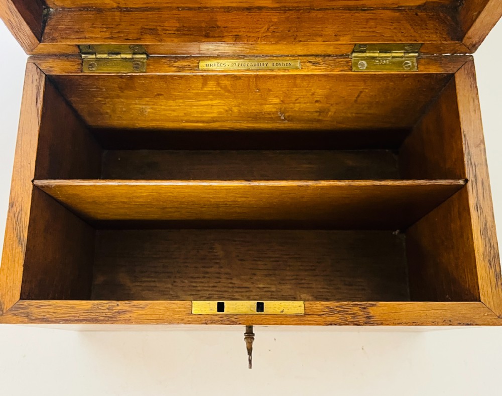 Victorian Oak Correspondence Box View VIII