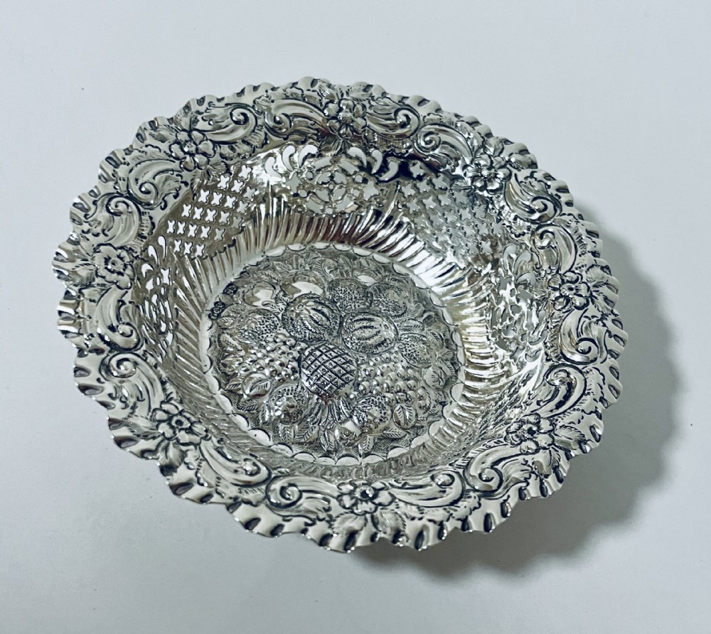 Victorian Silver Bon Bon Dish