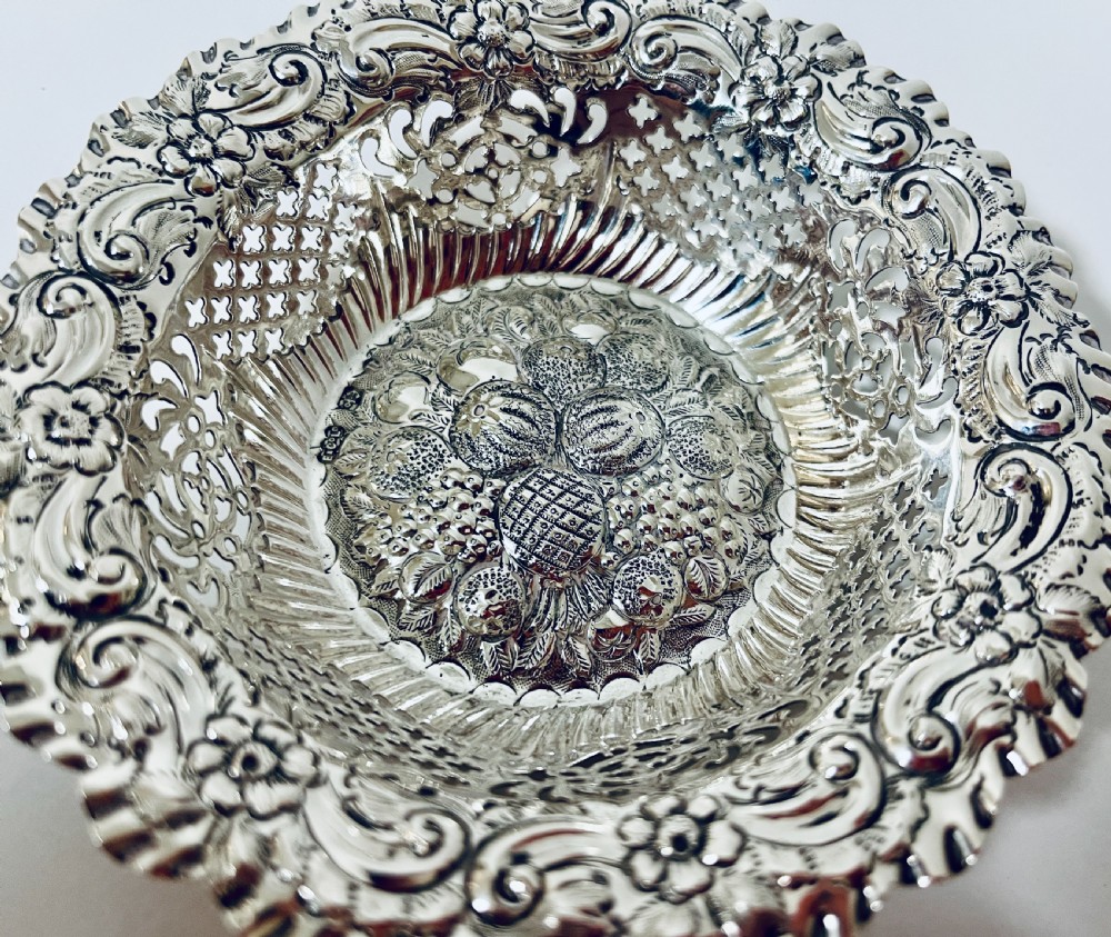 Victorian Silver Bon Bon Dish View III