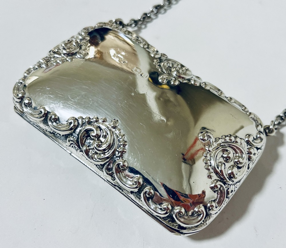 Antique Silver Chatalaine Purse View II