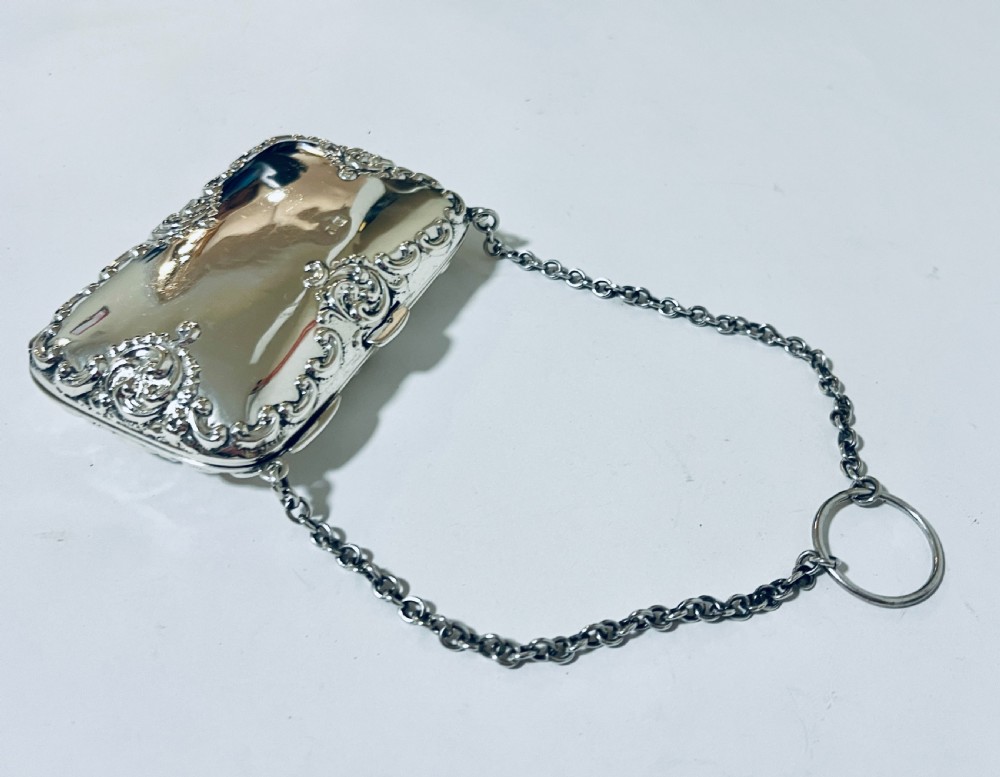 Antique Silver Chatalaine Purse View V