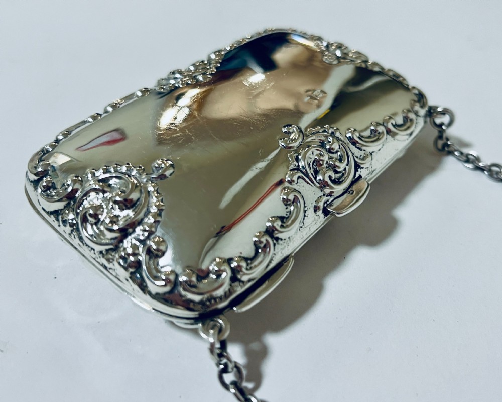 Antique Silver Chatalaine Purse View VIII