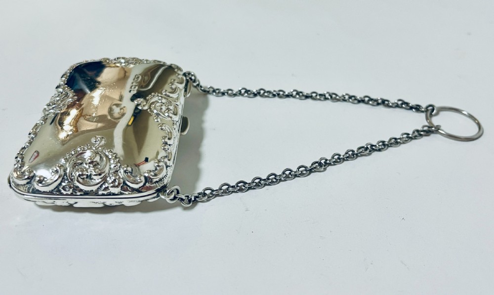 Antique Silver Chatalaine Purse View XV
