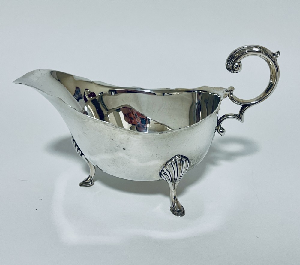 Antique Silver Sauce Boat View IV