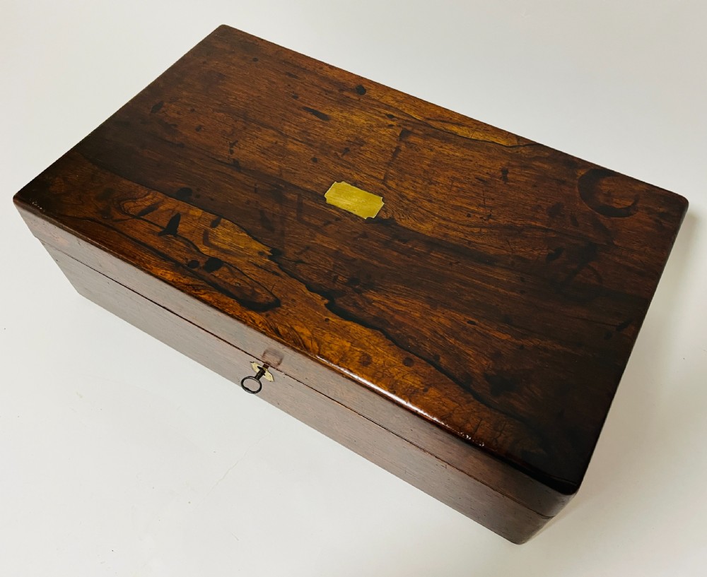 Victorian Rosewood Writing Slope View XV