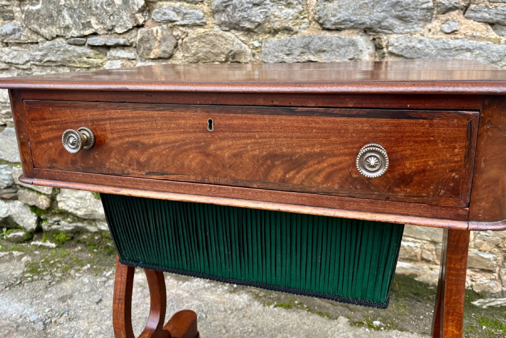 Victorian Mahogany Sewing Table
 View V