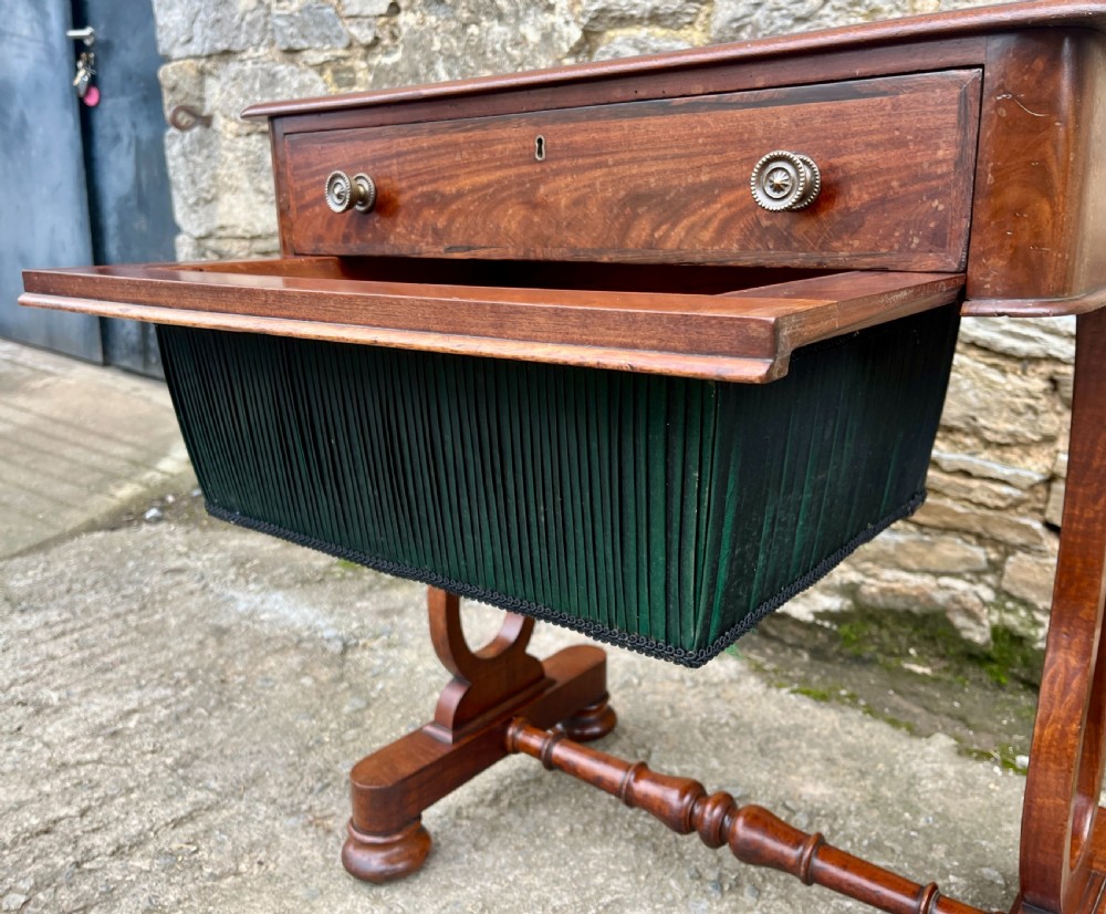 Victorian Mahogany Sewing Table
 View VIII