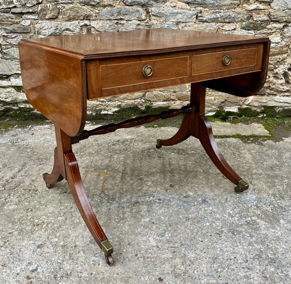 Regency Mahogany Sofa Table View IV
