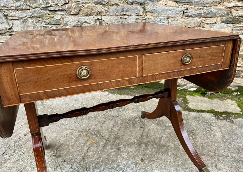 Regency Mahogany Sofa Table View VIII