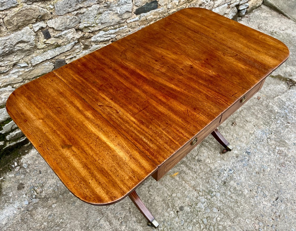 Regency Mahogany Sofa Table View XI