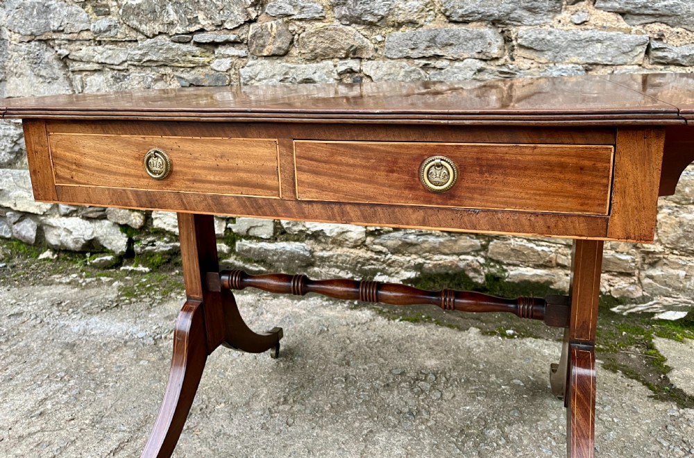 Regency Mahogany Sofa Table View XII
