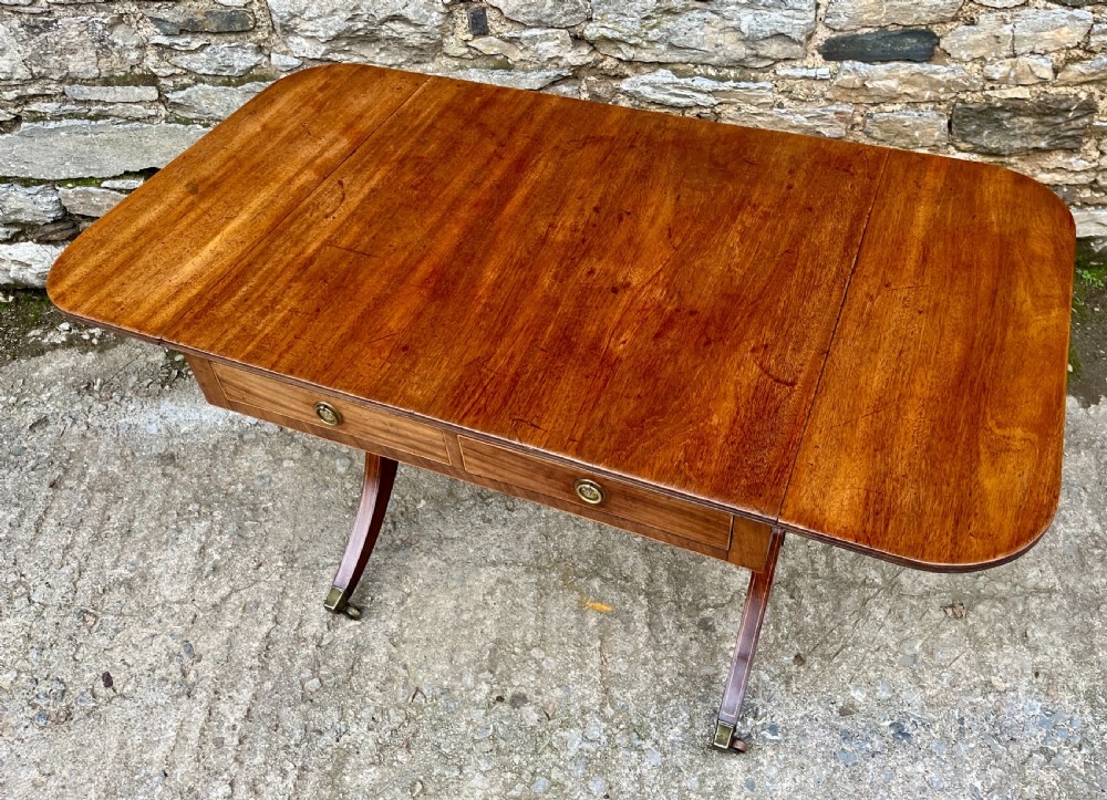 Regency Mahogany Sofa Table View XV