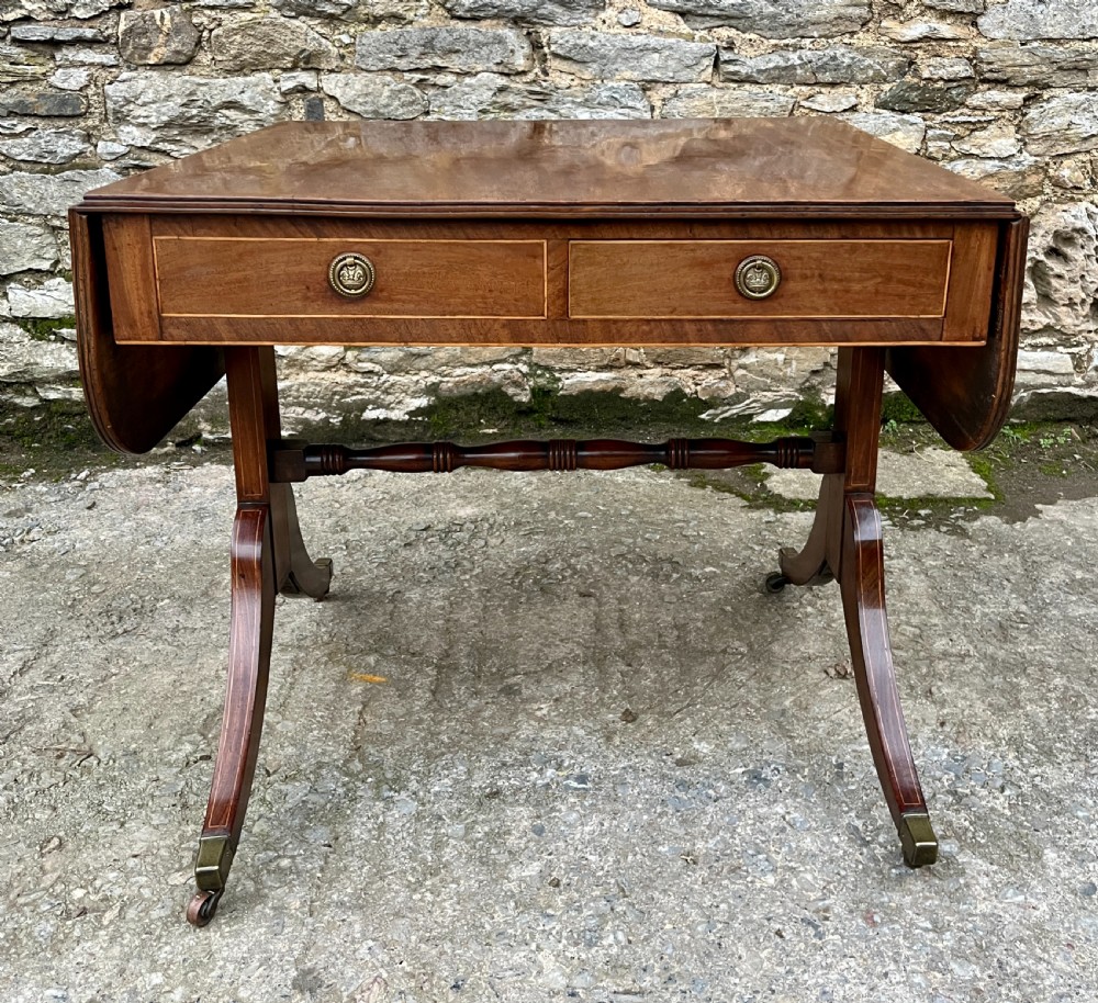 Regency Mahogany Sofa Table View XX