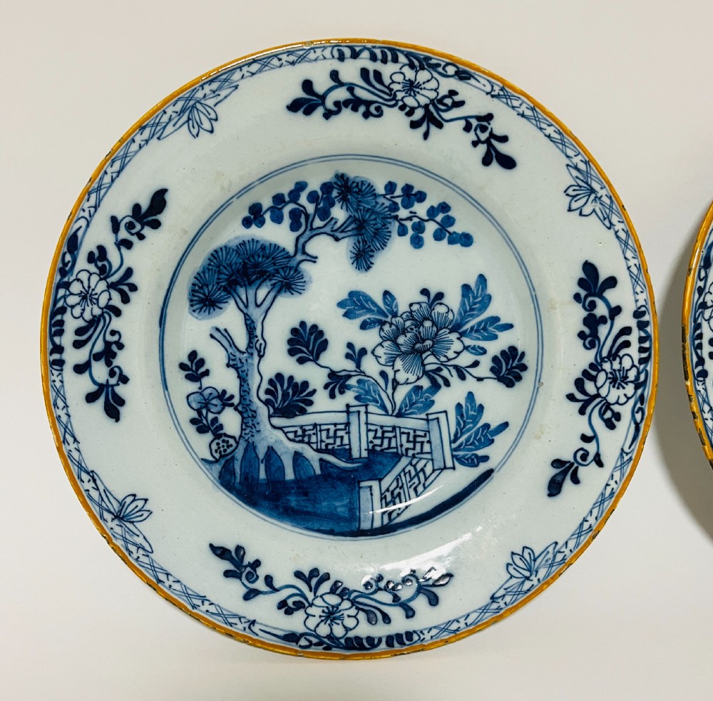 Pair of 18th Century Dutch Delft Plates View IV