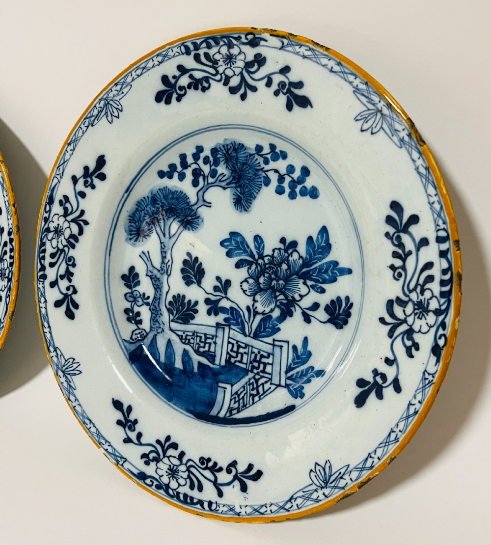 Pair of 18th Century Dutch Delft Plates View VI
