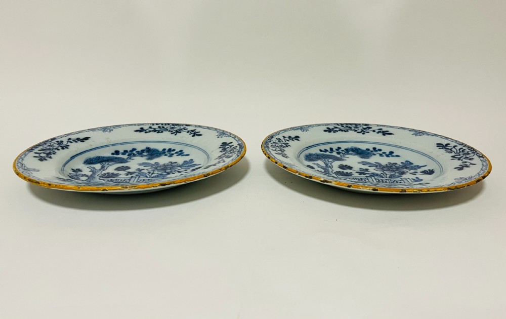 Pair of 18th Century Dutch Delft Plates View VII