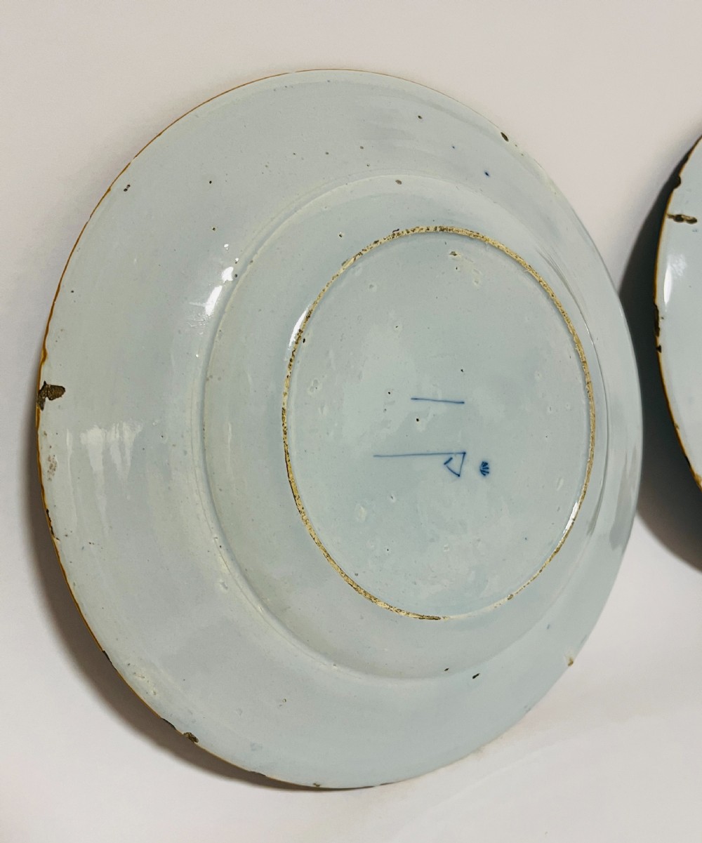 Pair of 18th Century Dutch Delft Plates View XIV