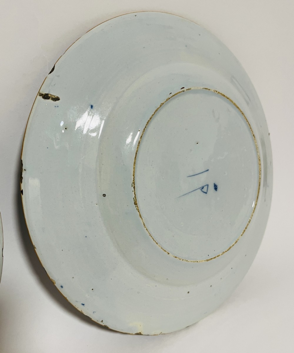 Pair of 18th Century Dutch Delft Plates View XV