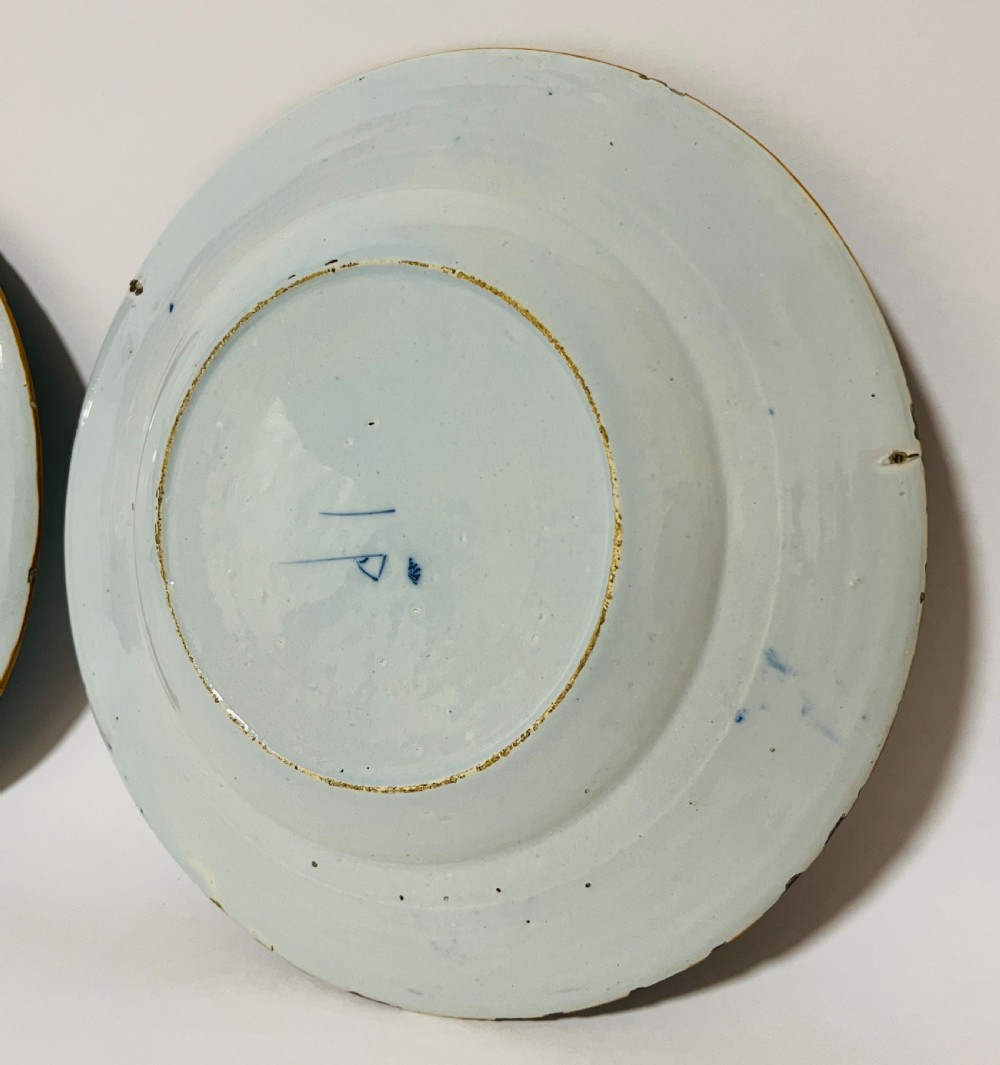 Pair of 18th Century Dutch Delft Plates View XVI