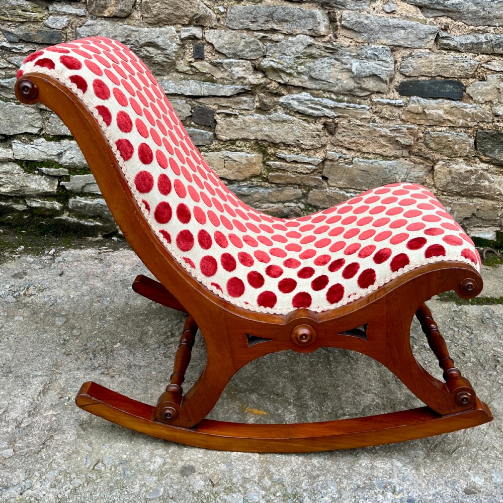 Victorian Mahogany Rocking Chair View II