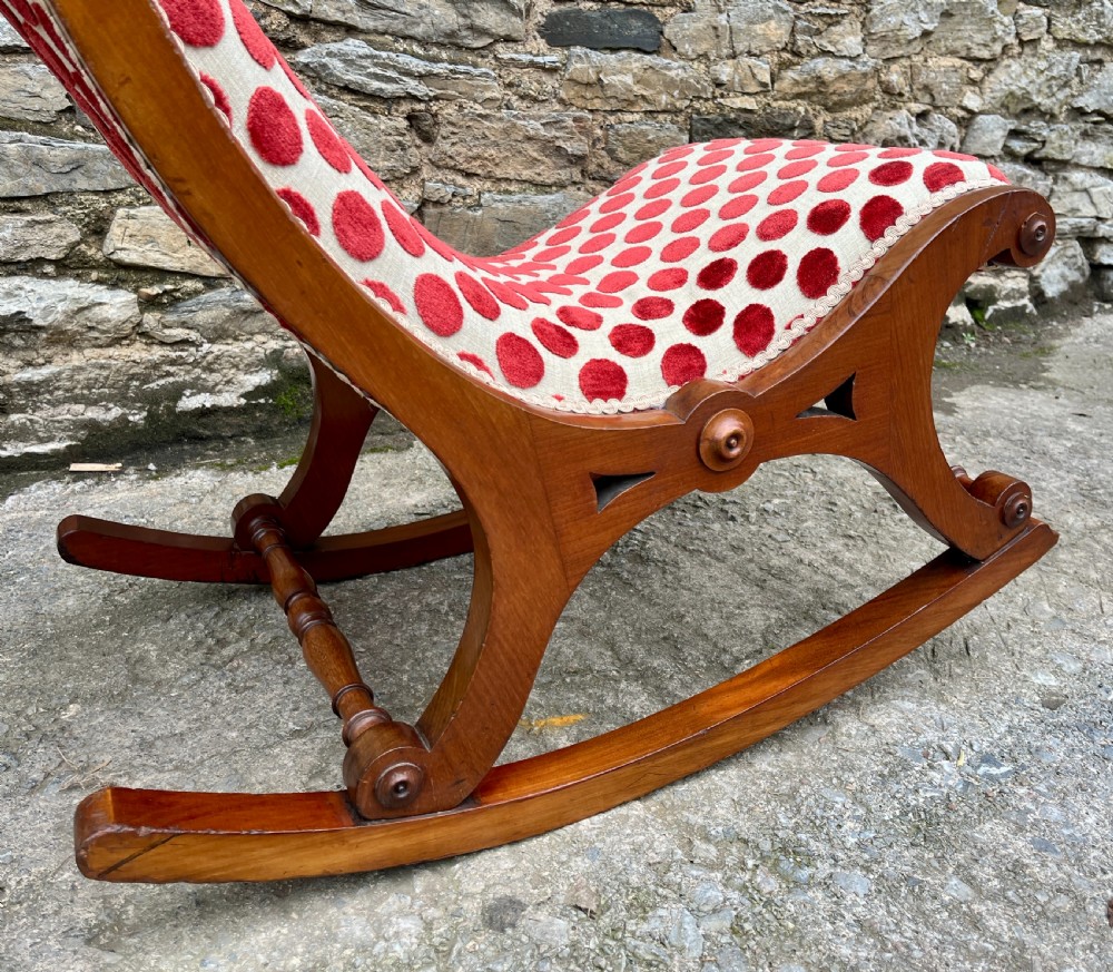 Victorian Mahogany Rocking Chair View III