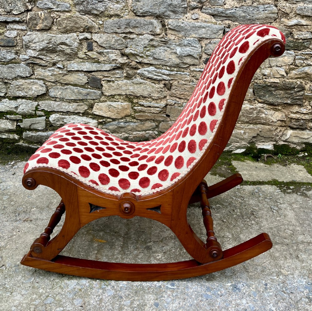 Victorian Mahogany Rocking Chair View VIII