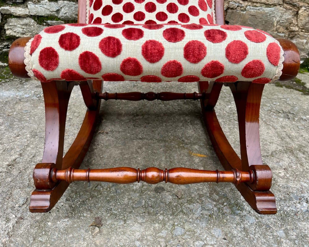 Victorian Mahogany Rocking Chair View X