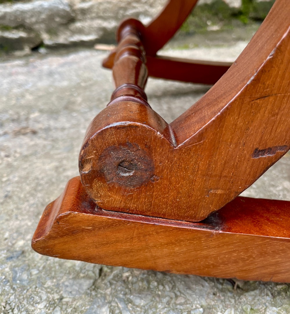 Victorian Mahogany Rocking Chair View XVI