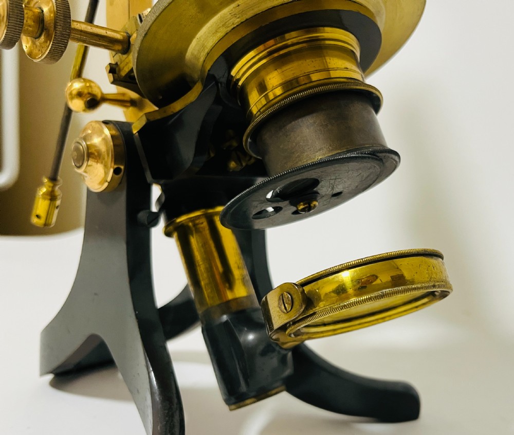Victorian Brass Microscope View VI
