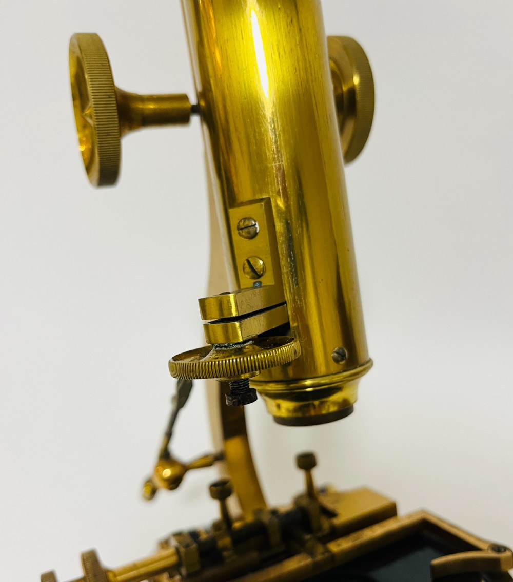 Victorian Brass Microscope View VIII