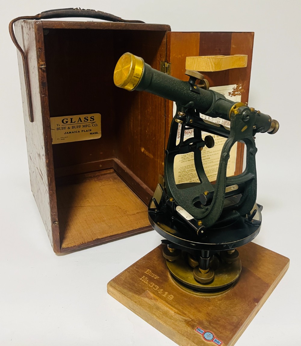Antique Transit Theodolite by Buff & Buff Co