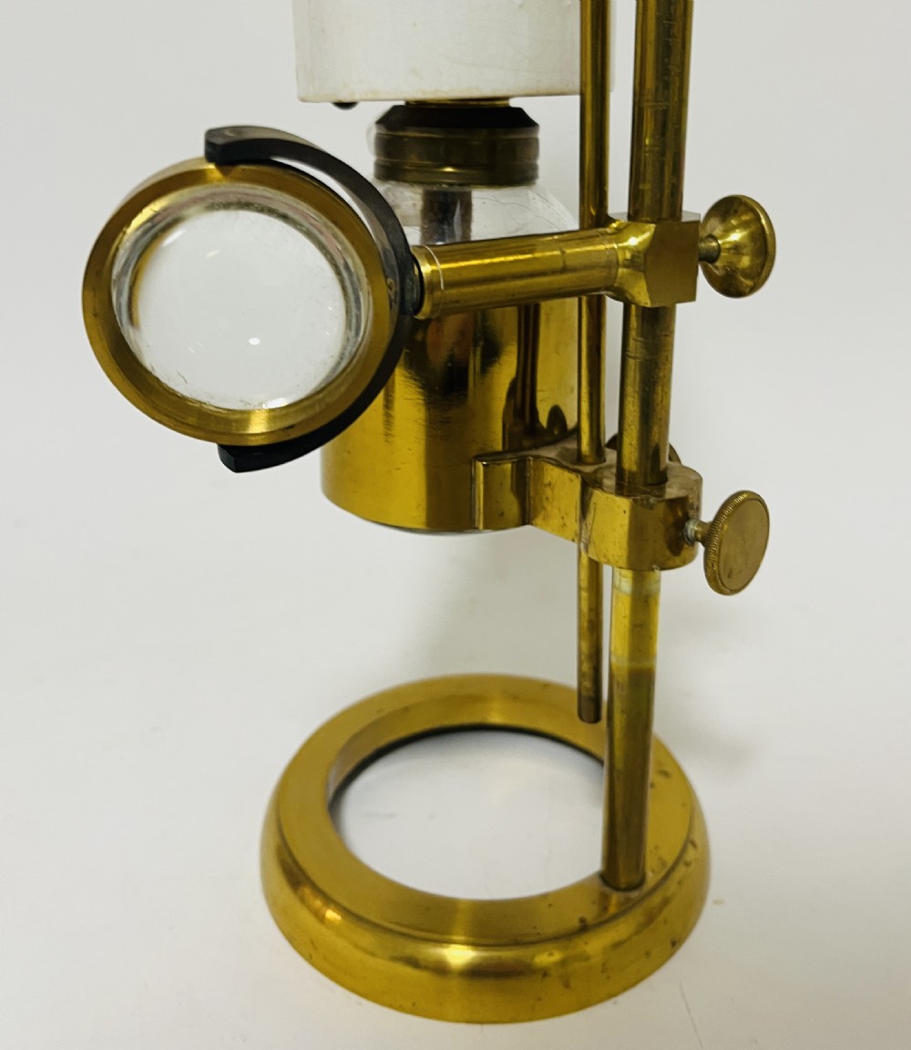 Antique Scientific Microscope Oil Lamp View IX