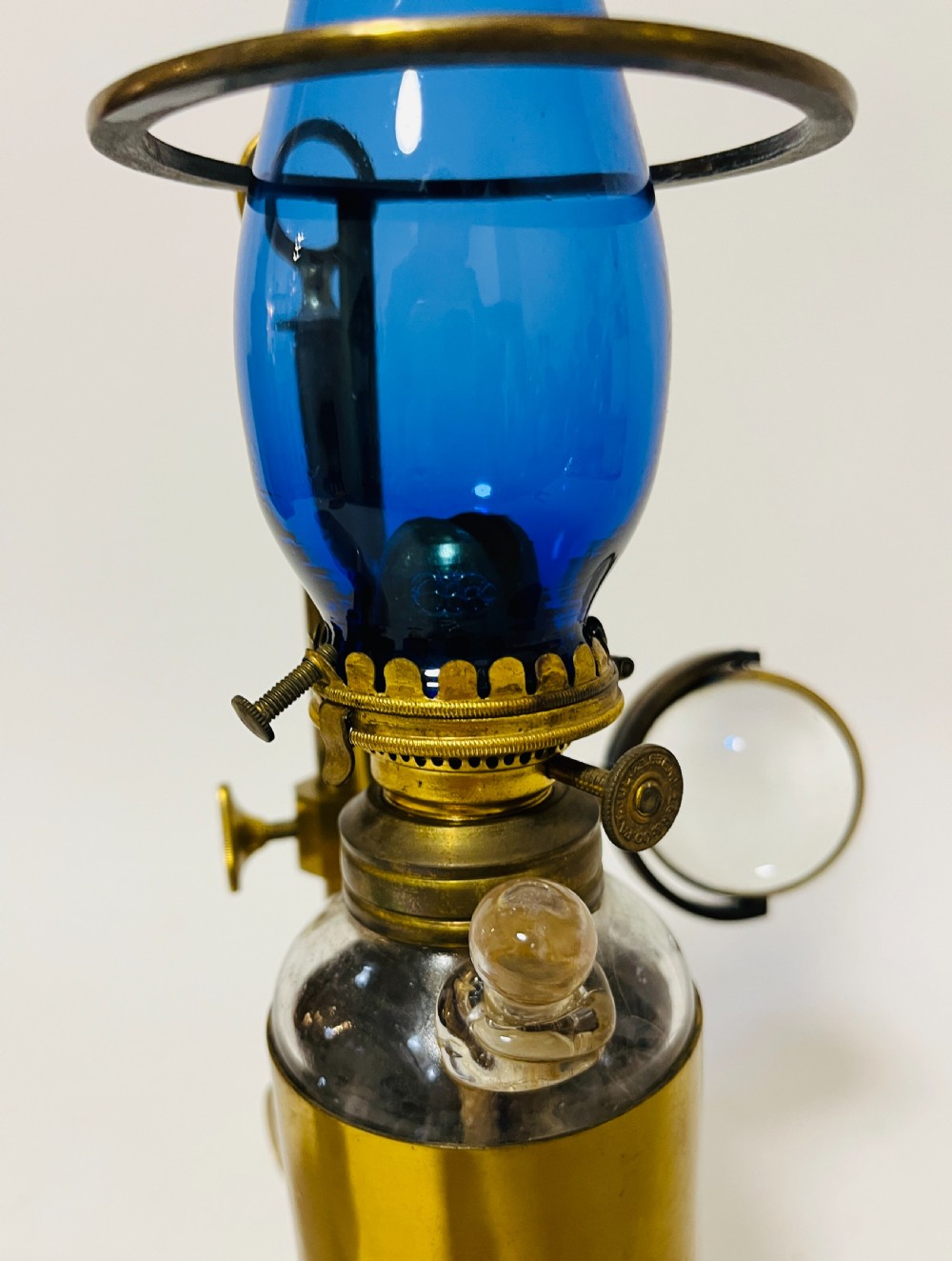 Antique Scientific Microscope Oil Lamp View XII
